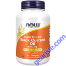 NOW Foods Black Currant Oil Double Strength 1000mg 100 Softgels