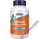NOW Foods Calcium D-Glucarate 500mg 90 Veg Capsules