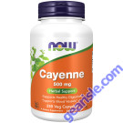 NOW Foods Cayenne 500mg 250 Veg Capsules