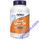NOW Foods Cod Liver Oil 650mg 250 Softgels