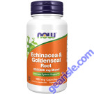 NOW Foods Echinacea & Goldenseal Root 100 Veg Capsules