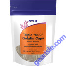 NOW Foods Empty Capsules Gelatin Triple 000" 200 gel caps"