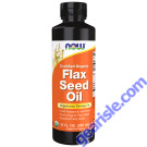 NOW Foods Flax Seed Oil Liquid Organic 12 fl oz