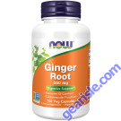 NOW Foods Ginger Root 550mg 100 Veg Capsules