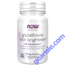 NOW Foods Glutathione Skin Brightener with Ceramosides 30 Veg Caps