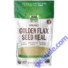 NOW Foods Golden Flax Seed Meal Organic 12 oz.