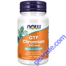 NOW Foods GTF Chromium 200mcg Yeast Free 100 Tablets