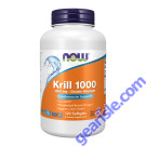 NOW Foods Krill 1000 Double Strength 1000mg 120 Softgels