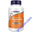 NOW Foods L-Tryptophan Double Strength 1000mg 60 Tablets