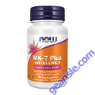 NOW Foods MK-7 Plus with K1 & MK-4 90 Veg Capsules