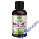 NOW Foods Monk Fruit Liquid Organic Alcohol-Free Glycerite 2 fl oz