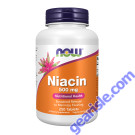 NOW Foods Niacin Vitamin B3 500mg 250 Tablets