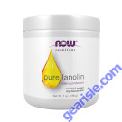 NOW Foods Pure Lanolin Wind and Harsh Environment Skin Protectant Thick Jelly For Rough Dry Skin 7 oz