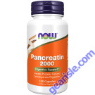 NOW Foods Pancreatin 2000 100 Capsules