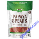 NOW Foods Papaya Spears- 12 oz