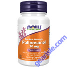 NOW Foods Policosanol Double Strength 20mg 90 Veg Capsules