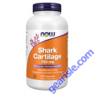 NOW Foods Shark Cartilage 750mg 300 Capsules