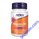 NOW Foods Vitamin D-3 Cholecalciferol 2000IU 30 Softgels