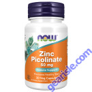 NOW Foods Zinc Picolinate 50mg 30 Veg Capsules