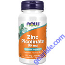 NOW Foods Zinc Picolinate 50mg 120 Veg Capsules