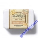 A La Maison Oat Milk Hand Body Bar Soap Moisturizing 8.8 Oz front
