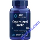 Life Extension Immune Support Optimized Garlic 1200mg bottle