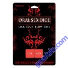 Oral Sex Dice Lick Suck Blow Kiss Adult Forplay