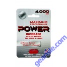 Power 4000 Mg Dietary Male Sexual Supplement Red Capsule