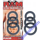 Ultra Cock Sweller Ring Silicone Black RAM