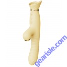 Zalo Rose Rabbit Thruster Vibrator Lemon Yellow solo