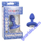 CalExotics Cheeky Gems Rechargeable Vibrating Anal Probe Blue Small box
