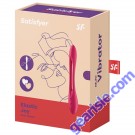 Satisfyer Elastic Joy Multi Vibrator Silicone Rechargeable Red box