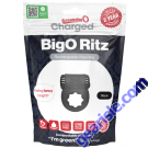 Screaming O Charged BigO Ritz Rechargeable Bullet Cock Ring Black