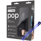 Xgen Bodywand Mini Vibes Pop Black Anal Plug Splashproof