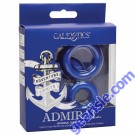 CalExotics Admiral Universal Silicone 3 Cock Ring Set box