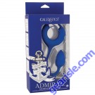 CalExotics Admiral Plug Play Weighted Silicone Blue Cock Ring boxed