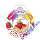 Endurance Assorted 3 Pack of Flavored Lubricated Condom