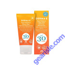 Sun Defense 30 SPF Fragrance Free Sunscreen Vegan Derma E