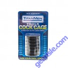 Titan Men Black Tools Cock Cage Stretch to Fit Cock RIng Toy