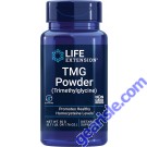 Life Extension TMG Powder Trimethylglycine Gluten Free 500mg 50G bottle