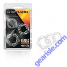 Stay Hard Beaded Cock Rings Clear Blush Novelties