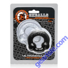 Ultraballs 2 Pack Cock Ring Black Clear