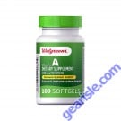 Walgreens Vitamin A Softgels 2400 mcg for immune system health.