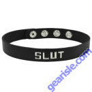 Spartacus Wordband Collar Slut Black
