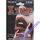 X Time Premium Male Performance Enhancement 3500 1 Capsule for 7 Days by N & S Check, Inc.