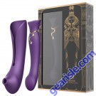Queen Set G-spot PulseWave Vibrator with Suction Sleeve Twilight Purple1