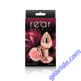 Anal Plug NS Rear Assets Rose Small Pink Chrome Plated