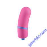 Rock Candy Jellybean Blue Curved Extra Large Bullet Pink Vibrator