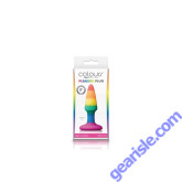 Colours Pride Edition Pleasure Plug Small Rainbow 3.5 inches