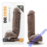 Dr Skin Mr D 8.5" Dildo Suction Cup Chocolate